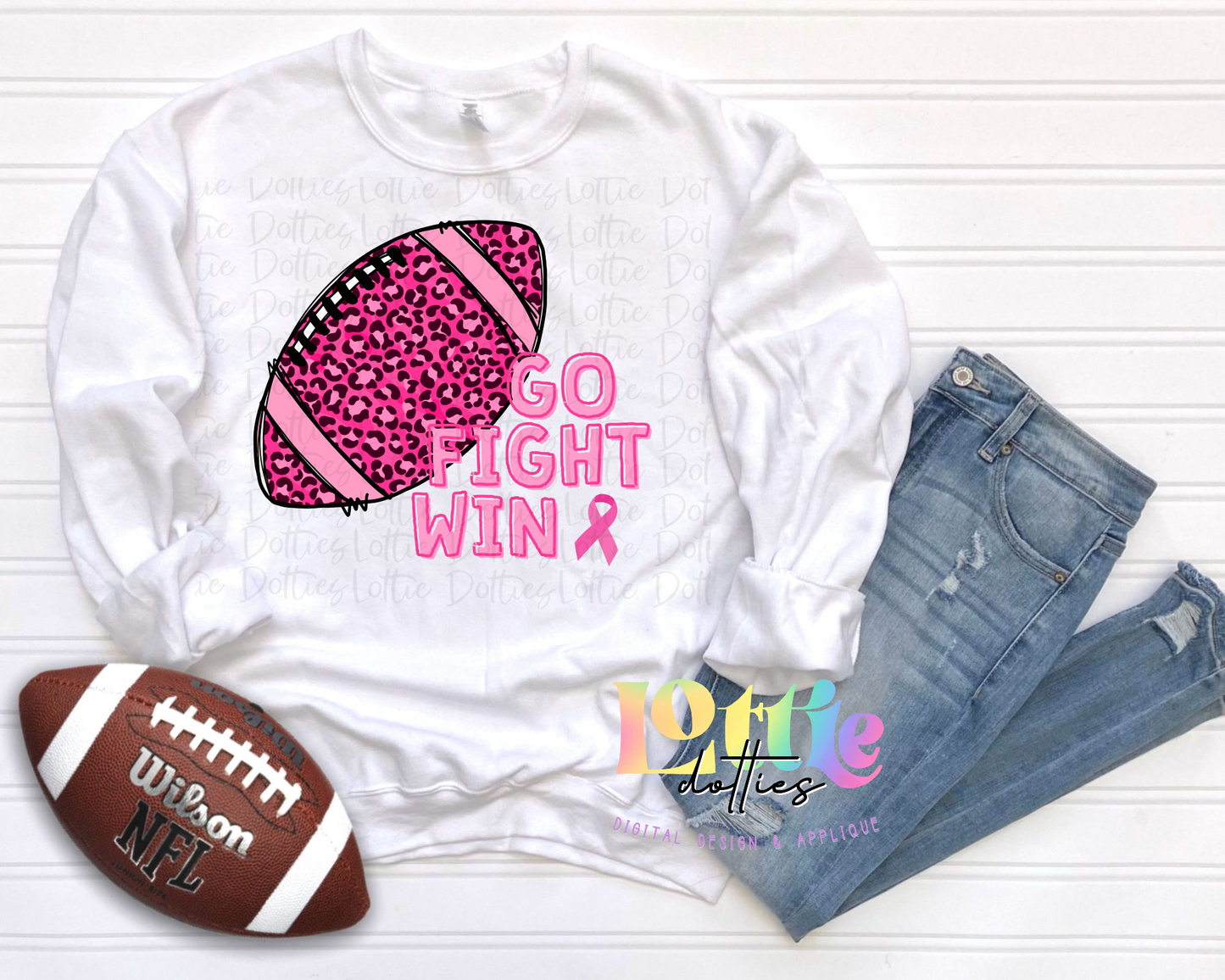 Go Fight Win Football  PNG - Go Fight Win Sublimation - Digital Download