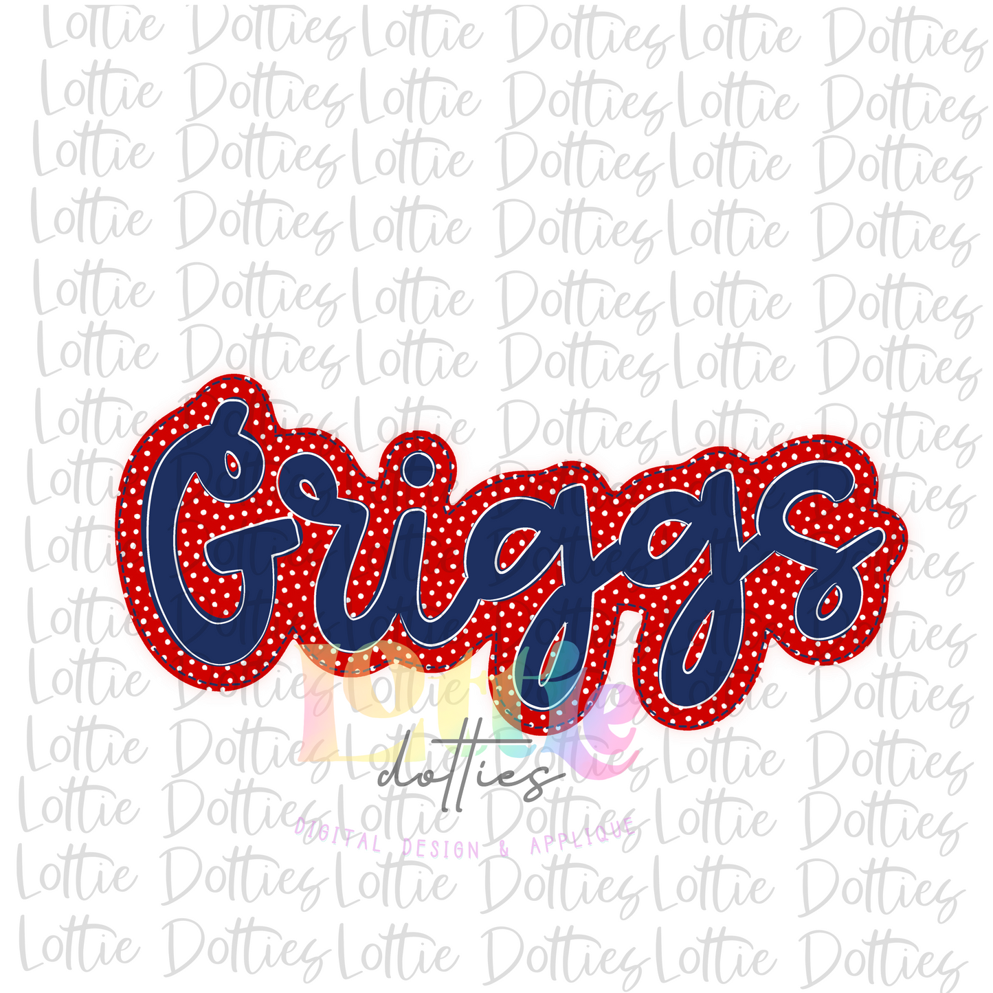Griggs Png - Griggs Sublimation - Digital Download - Red and Navy