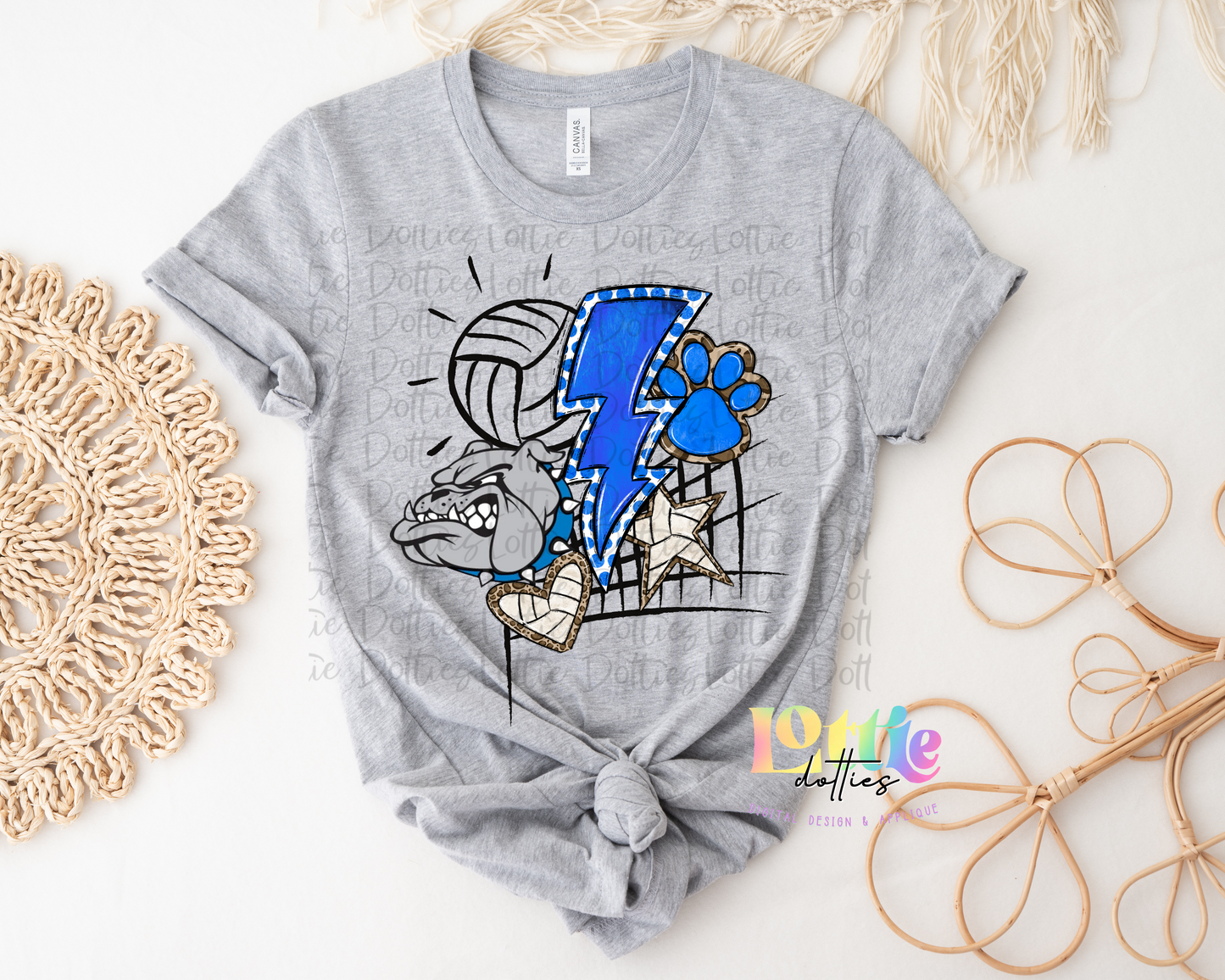 Bulldogs Volleyball PNG - Bulldogs Sublimation design - Digital Download - Blue and White