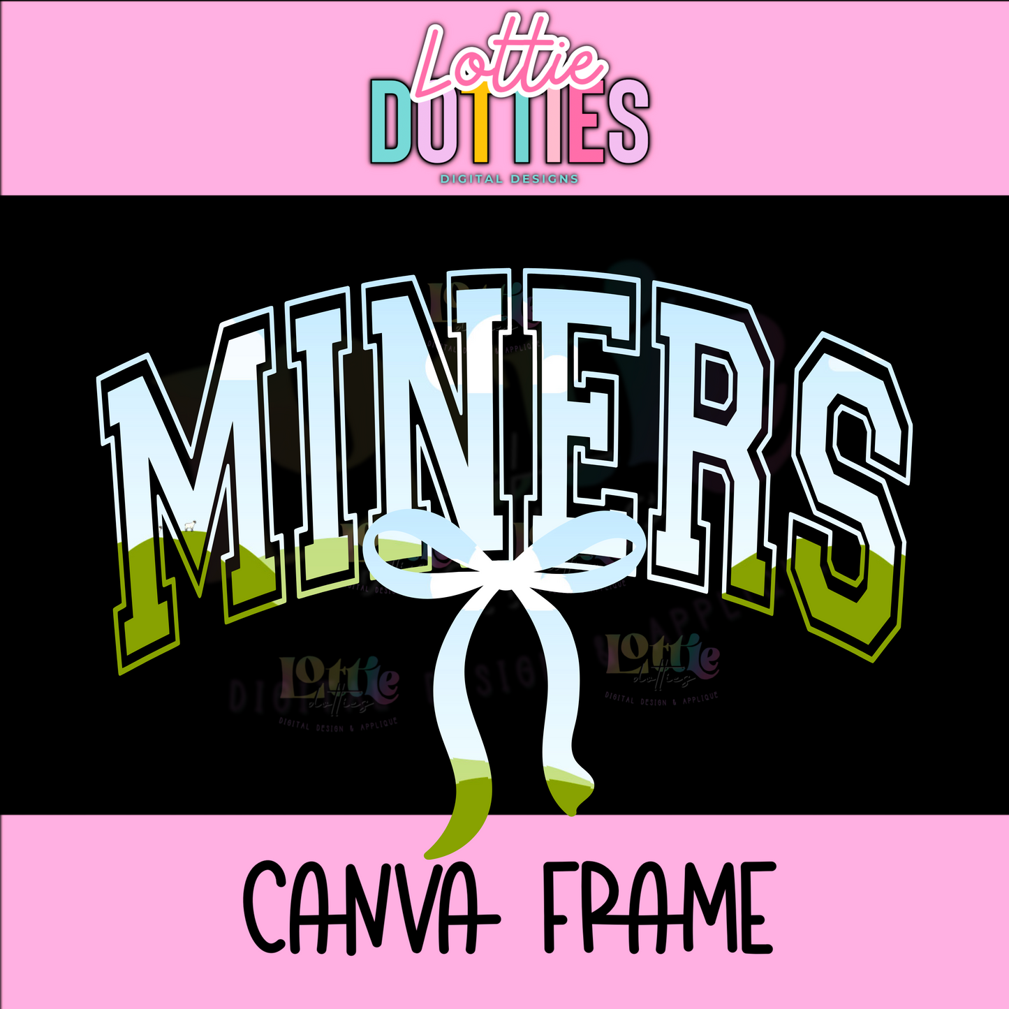 Miners Canva Frame - Canva Frames - Digital Download