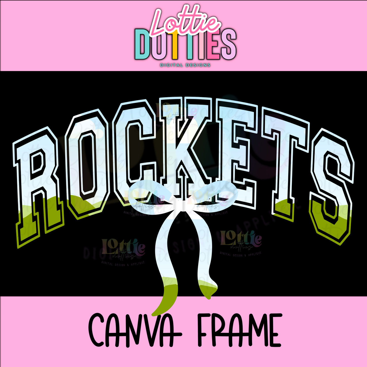 Rockets Canva Frame - Canva Frames - Digital Download