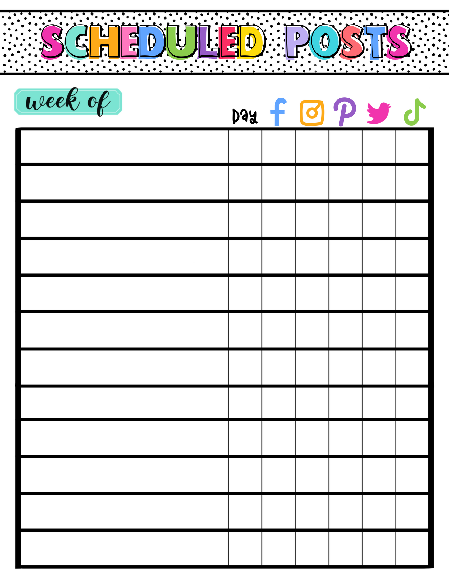 Scheduled Posts PNG - Sublimation - Digital Download