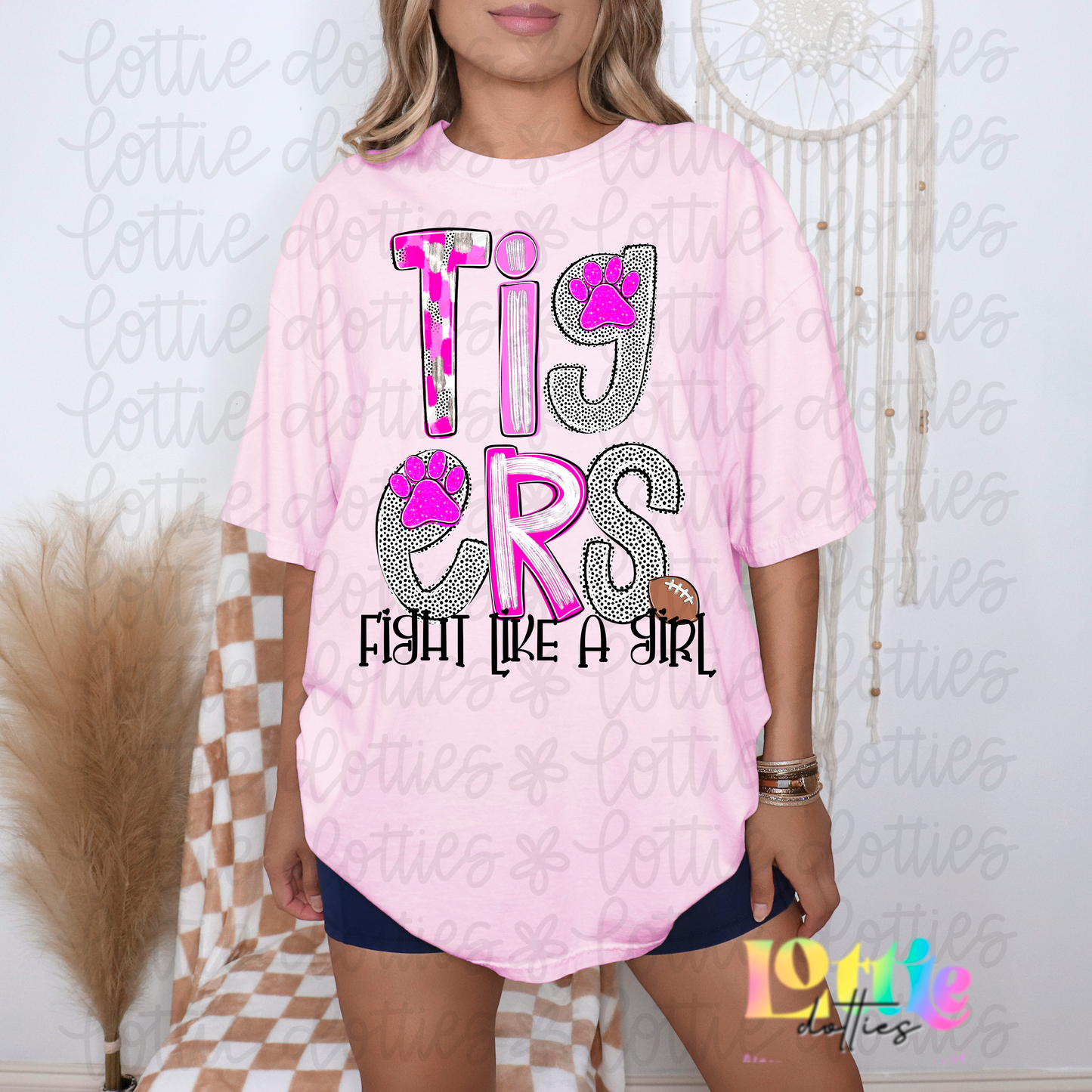 Tigers Pink Fight PNG - Tigers sublimation design - Digital Download