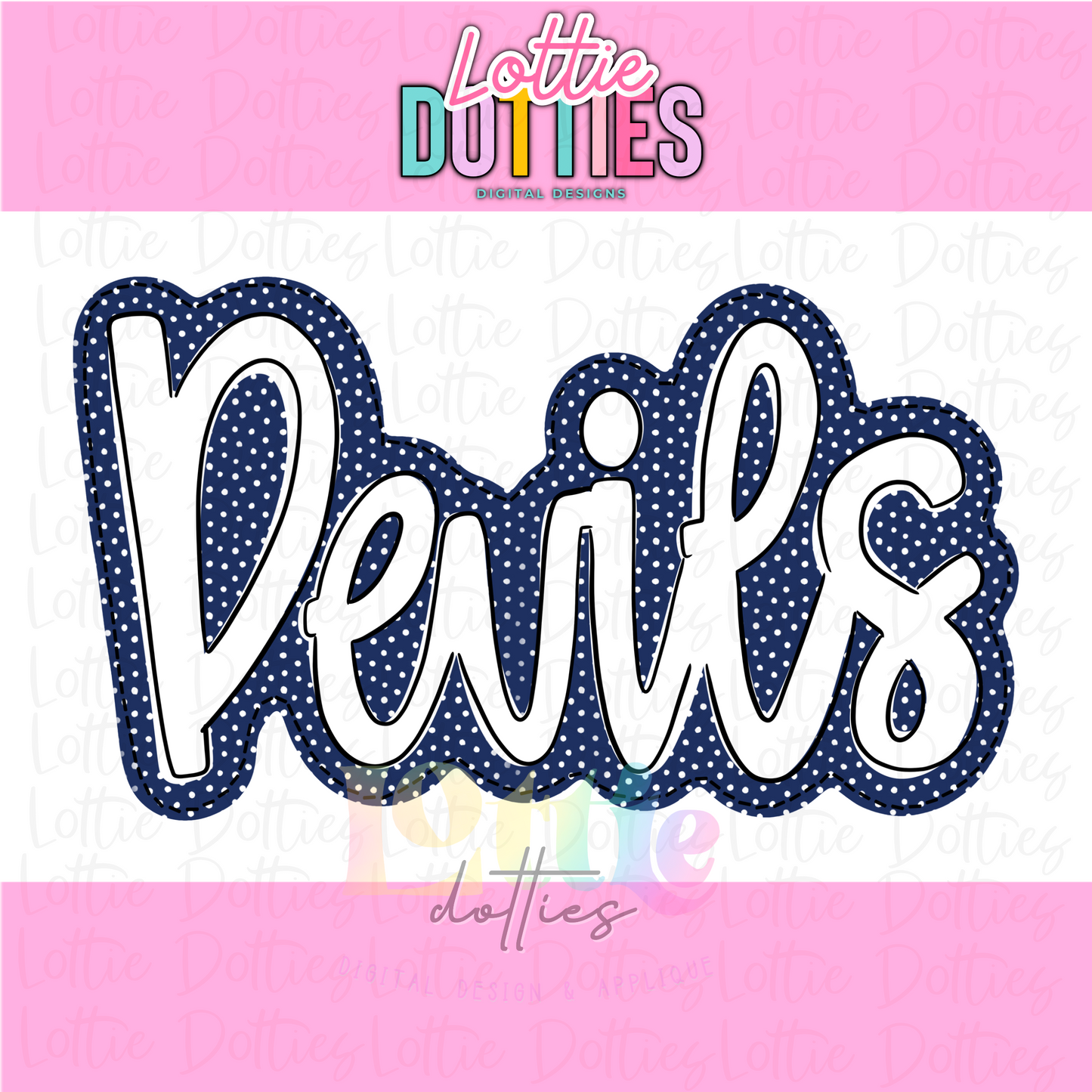 Devils Png - Devils Sublimation Design - Digital Download - FA Team Navy and White