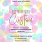 Custom Listing - Script Doodle two toned with dot background - Digital Download