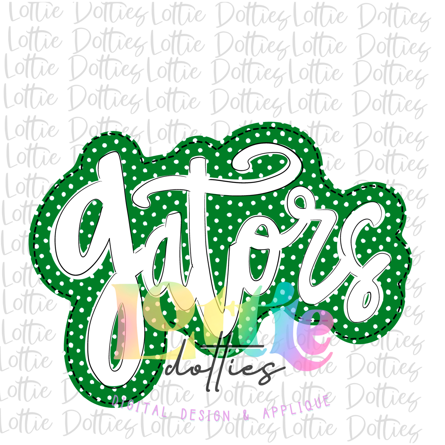 Gators PNG - Digital Download - Sublimation Design - Green and White