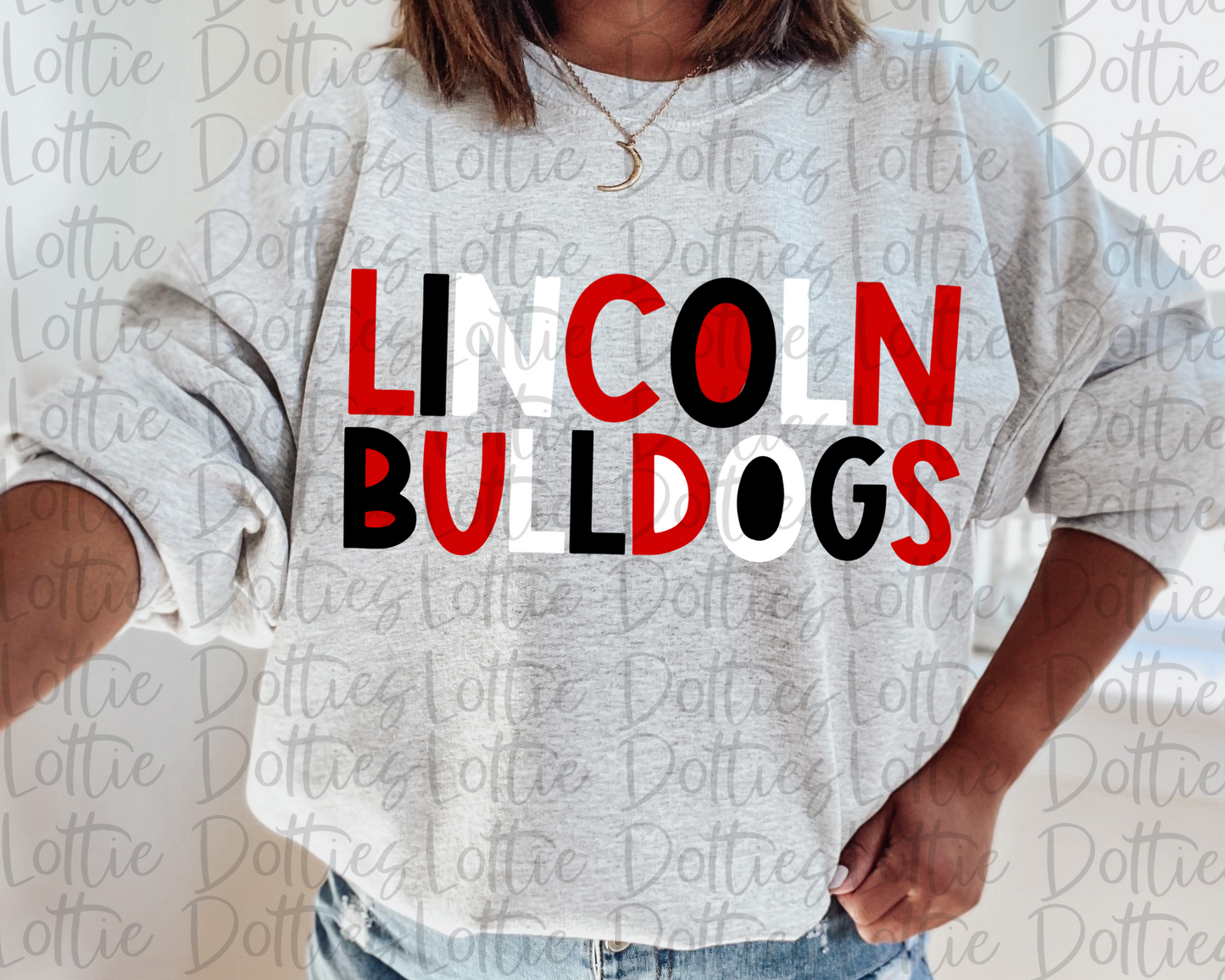 Lincoln Bulldogs - PNG - Bulldogs sublimation design - Digital Download