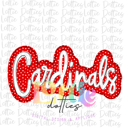 Cardinals PNG - Cardinals Sublimation - Digital Download - Red and White