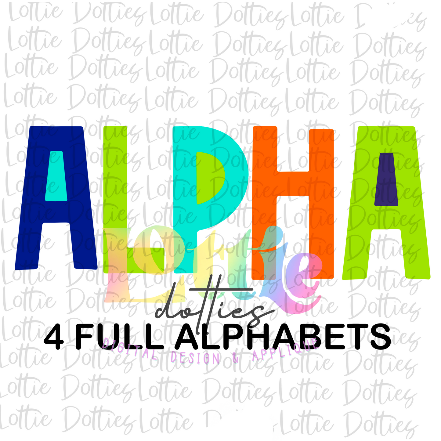 Boy Filled Alpha Pack - Blue Colors Alphabet - Alpha Pack - Alphabet Clipart - Instant Download - Filled Alpha Pack