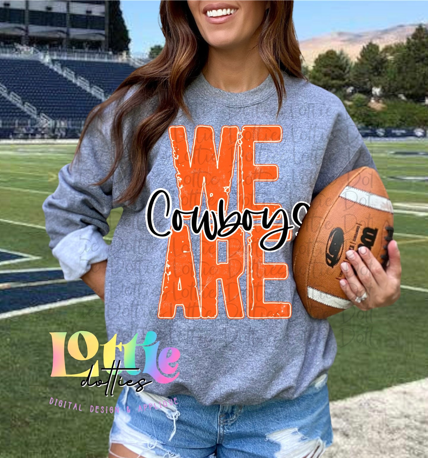 In My Cowboys Era Png - Digital Download - Cowboys Sublimation - orange and black
