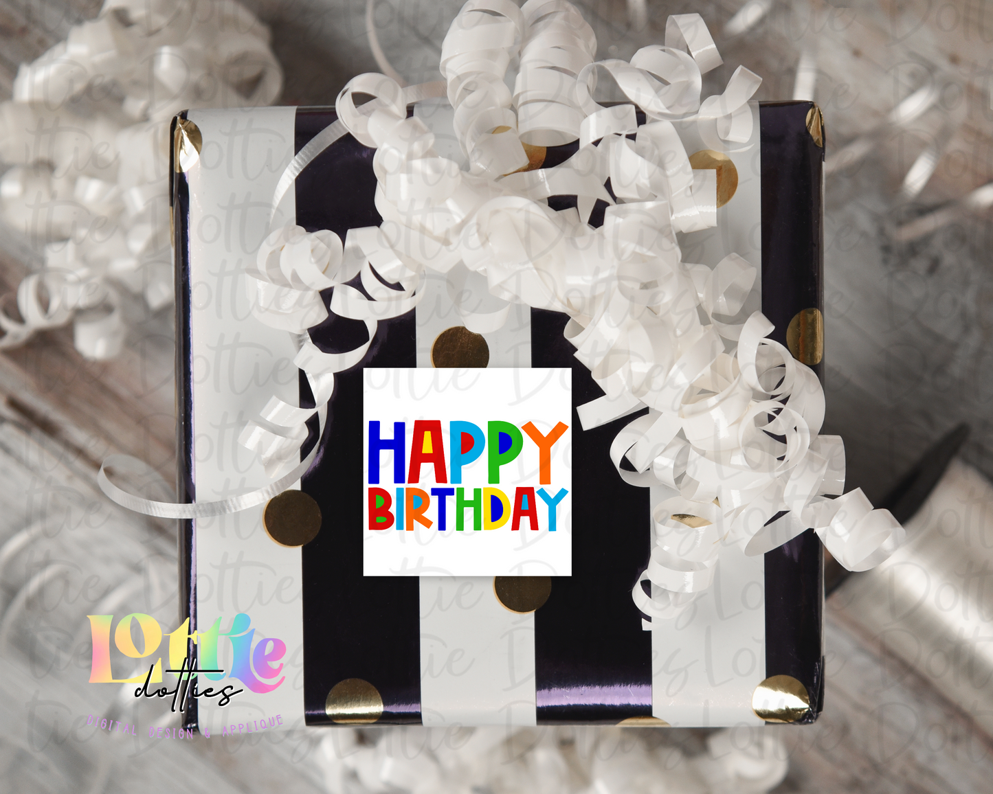 Happy Birthday Tag Png -Instant Download - Digital Download