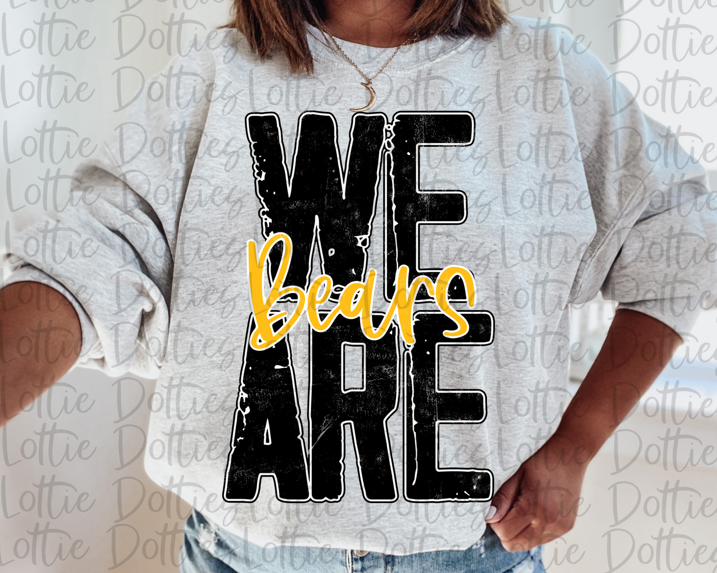 We Are Bears PNG - Bears sublimation design - Digital Download - Black and Gold