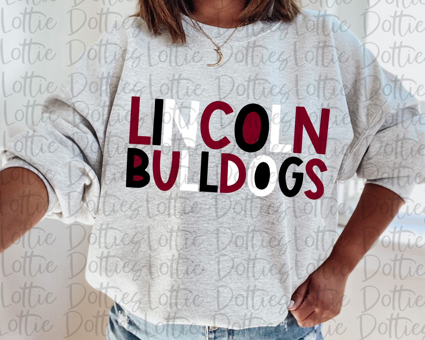 Lincoln Bulldogs PNG - Bulldogs sublimation design - Digital Download