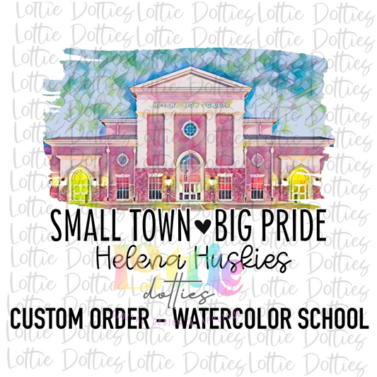 Custom School Watercolor Listing - Digital Download $10