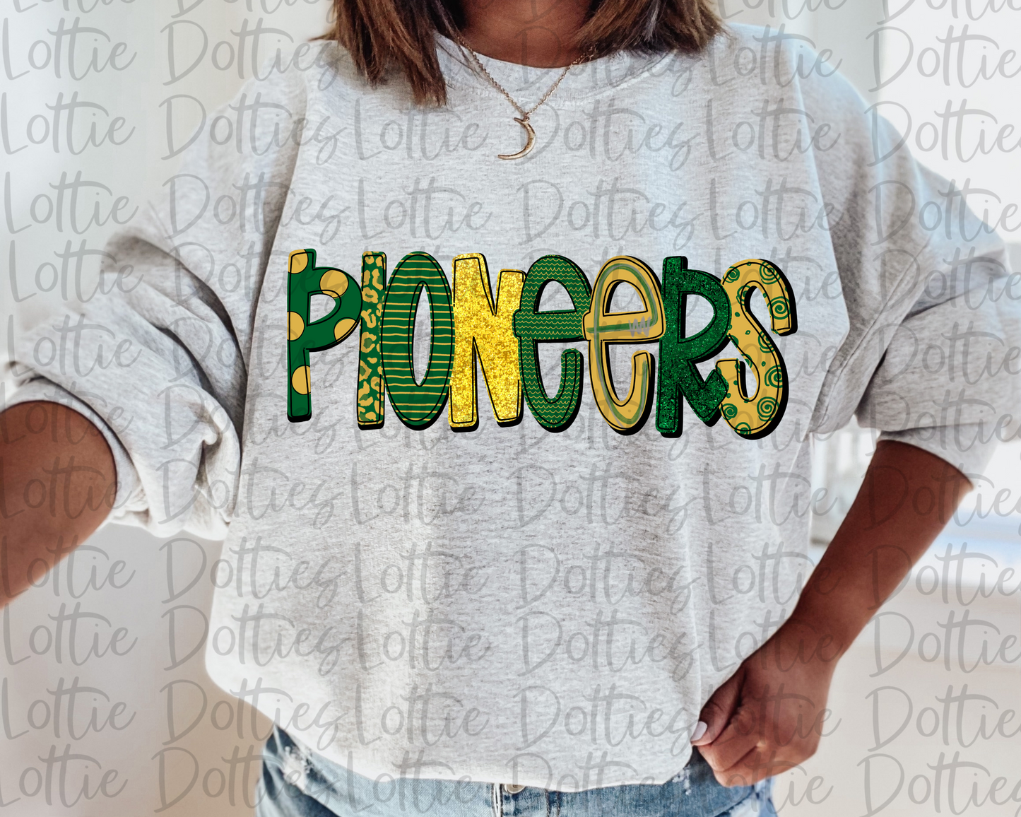 Pioneers Png - Pioneers Sublimation - Digital Download - Green and Gold