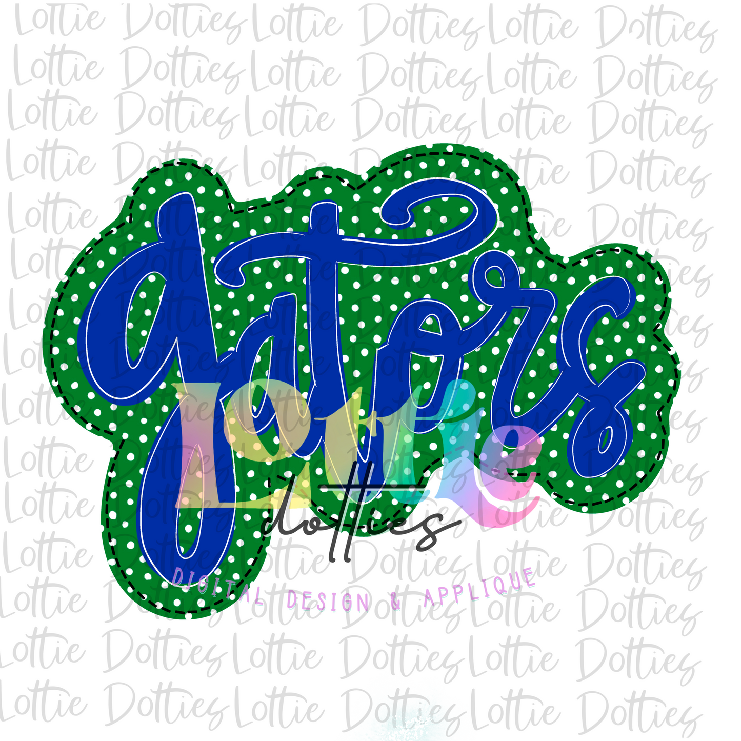 Gators PNG - Digital Download - Sublimation Design - Green and Royal