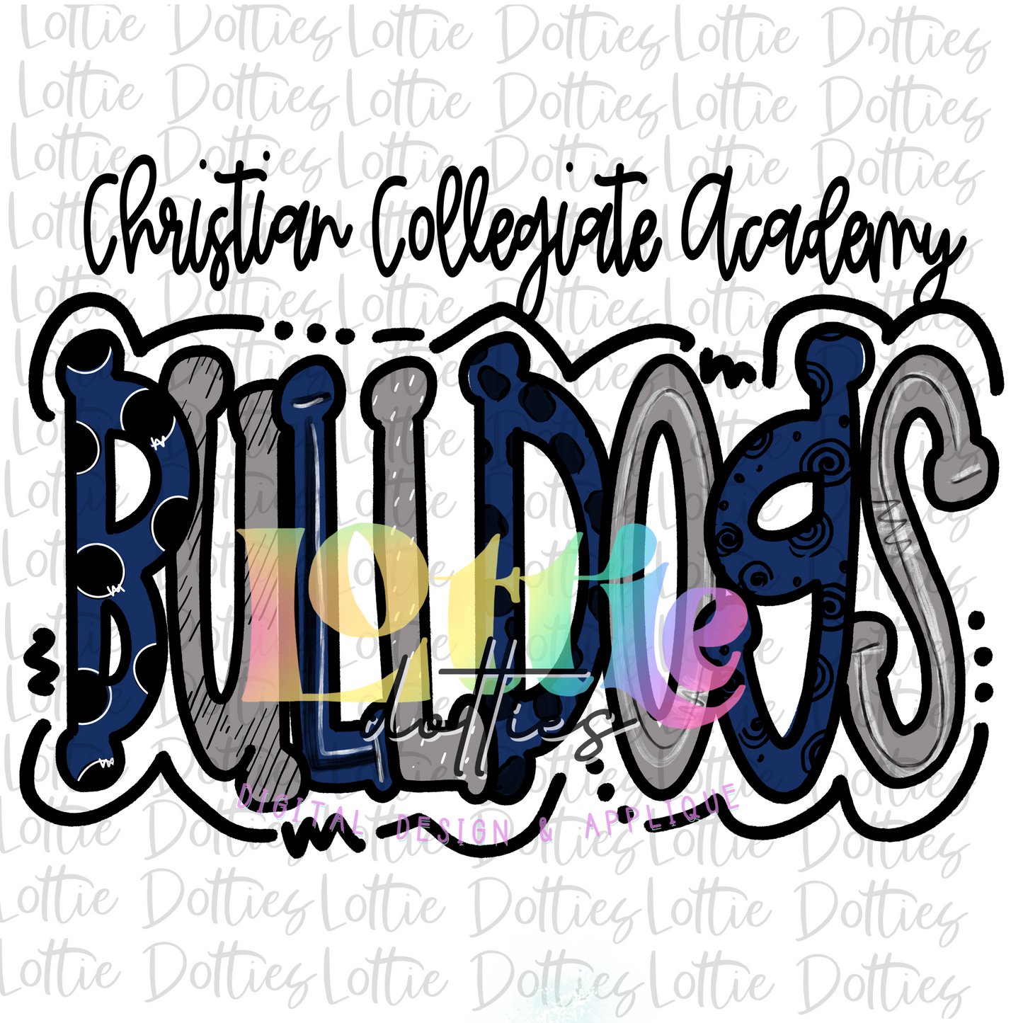 Bulldogs Png - Christian Collegiate Academy sublimation design - Digital Download