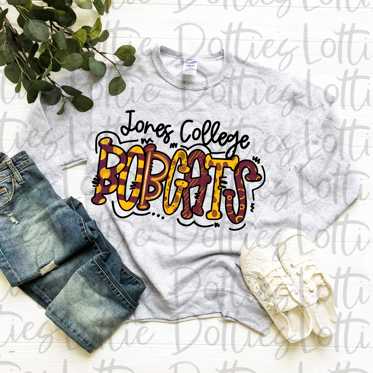 Jones College Bobcats PNG - Bobcats sublimation design - Digital Download - Orange and White