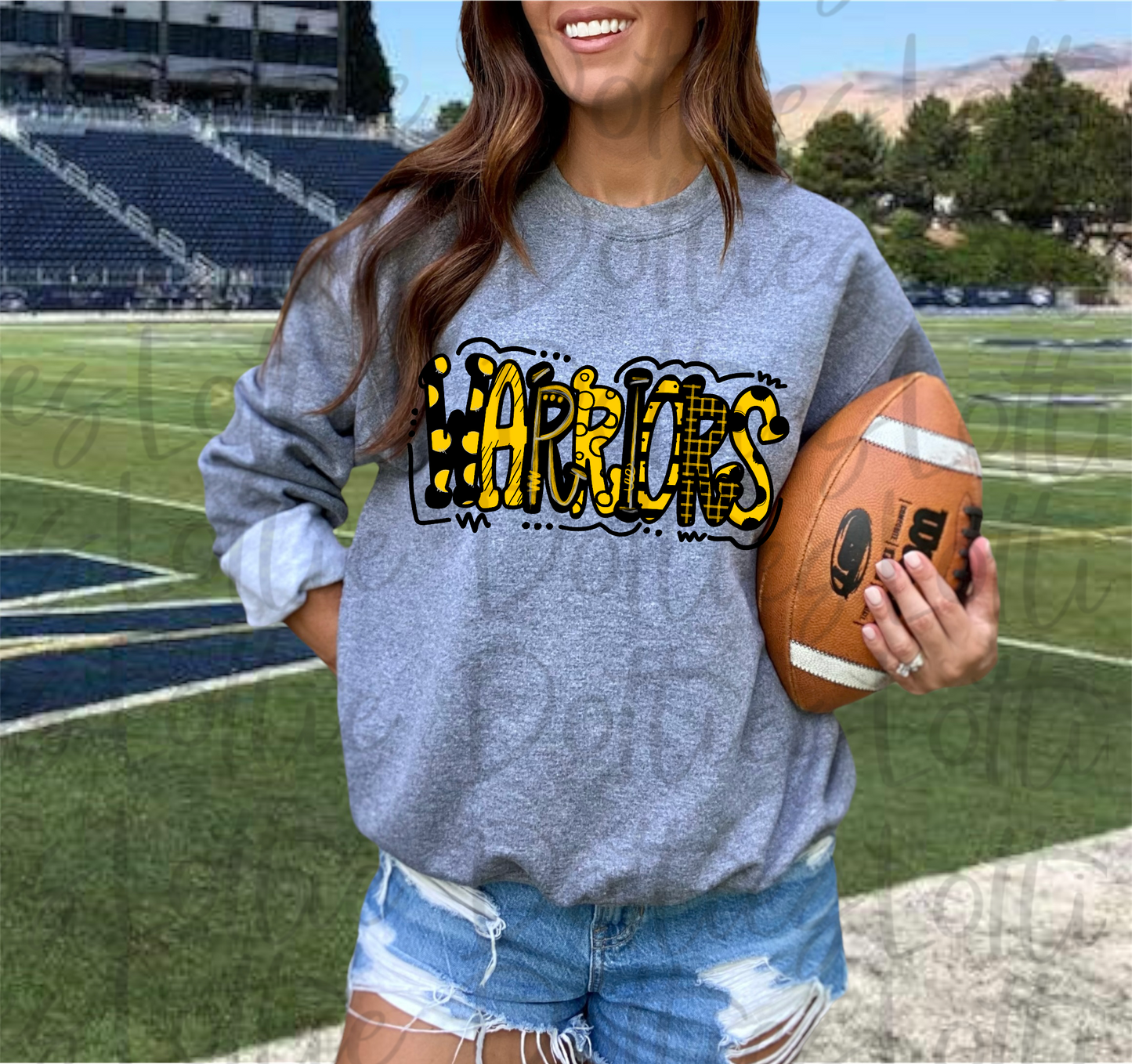 Warriors Png - Mascot Sublimation Design - Digital Download - Black and Gold