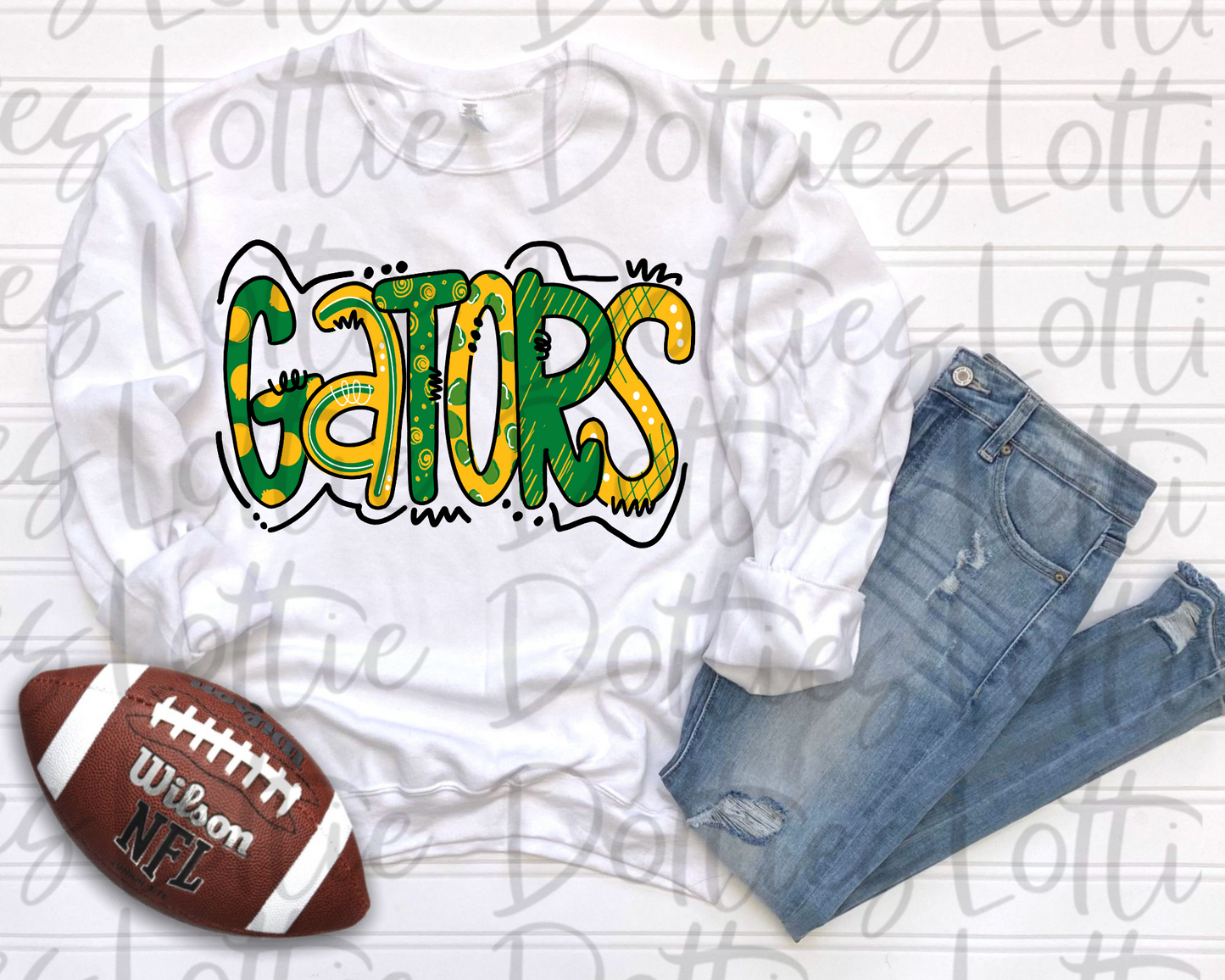 Gators PNG - Digital Download - Sublimation Design - Green and Gold