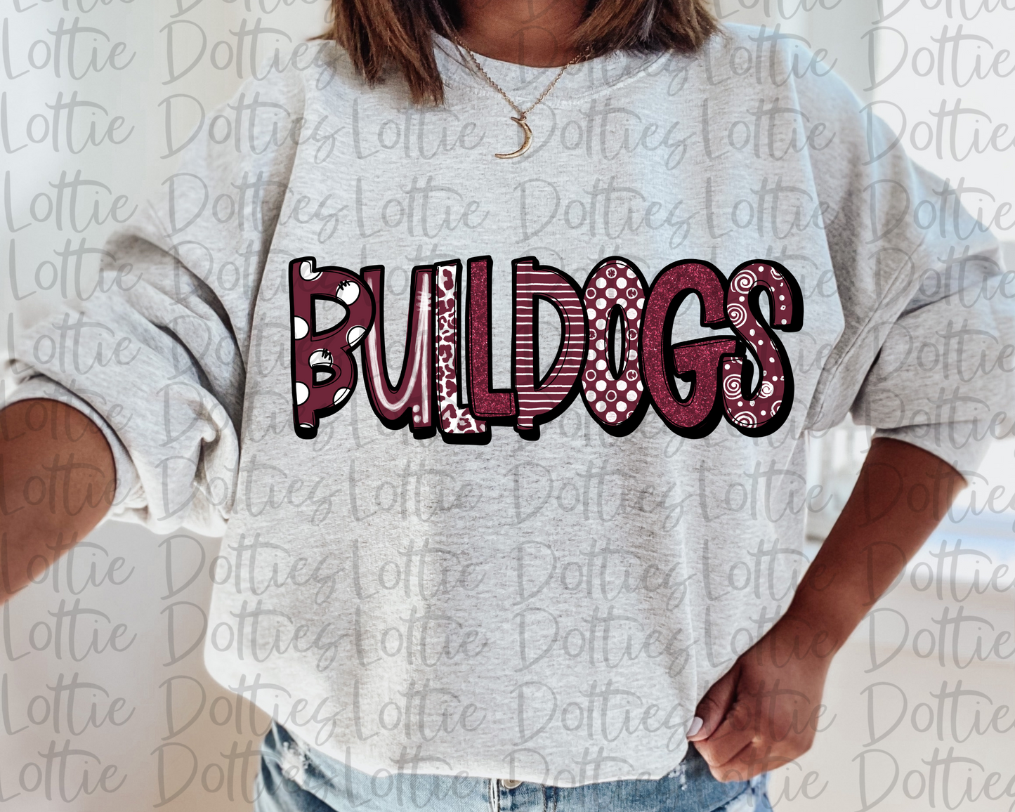 Bulldogs - PNG - Bulldogs Sublimation Design - Digital Download - Maroon