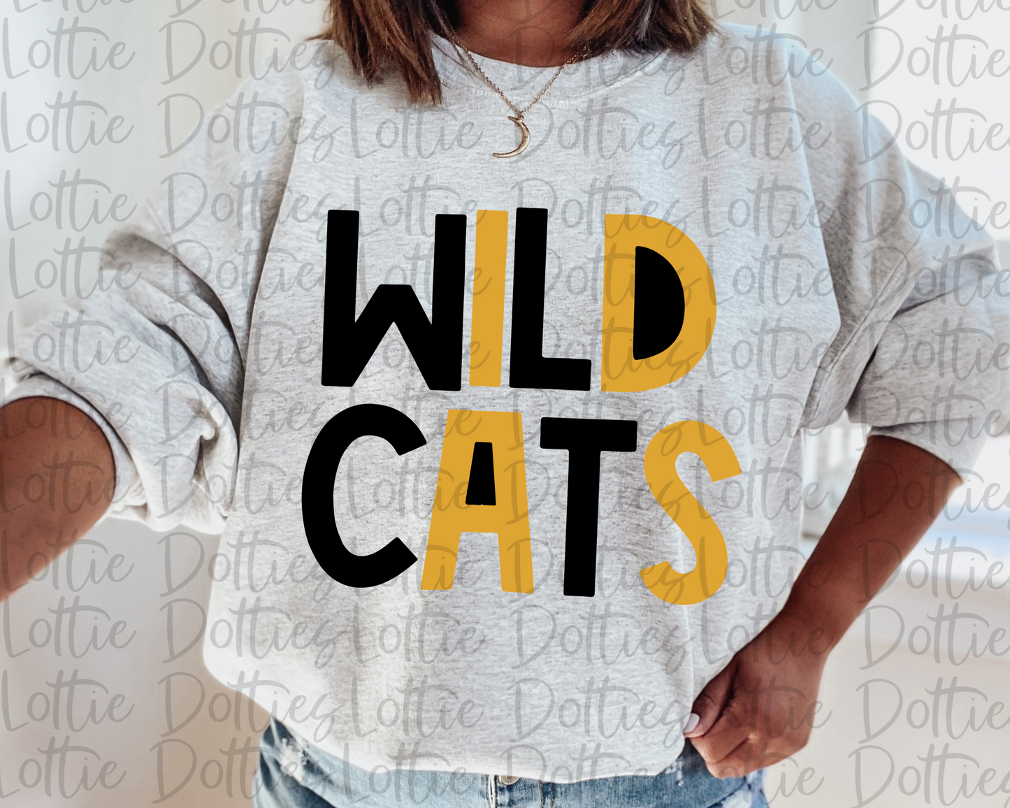 Wildcats PNG - Wildcats - sublimation - Digital Download - Black and Gold