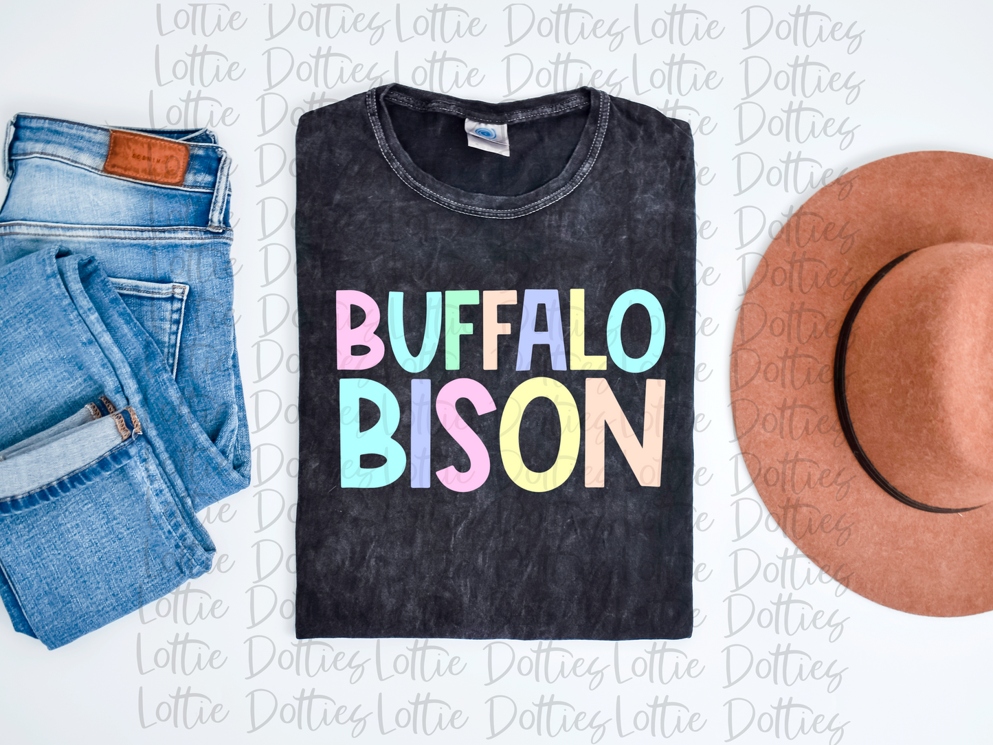 Buffaloes Bison PNG - Buffaloes Sublimation Design - Digital Download - Pastel
