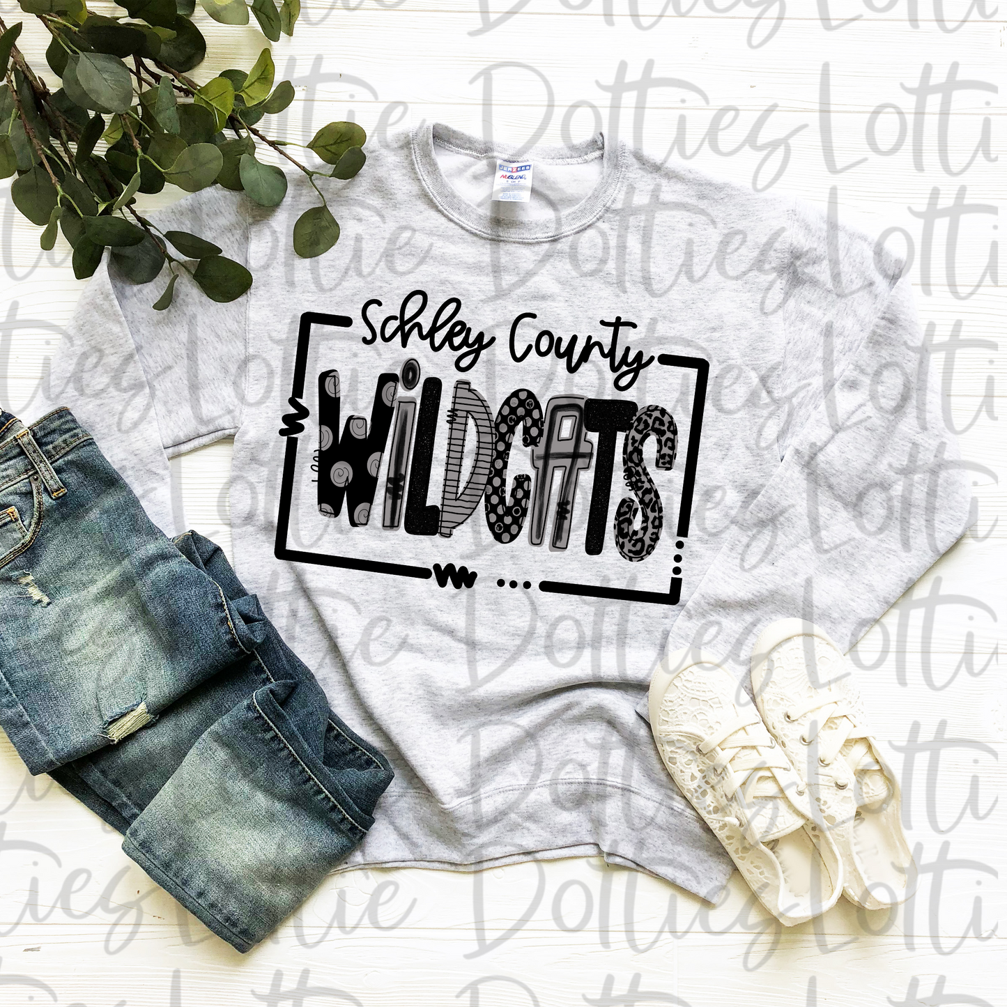 Schley County Wildcats PNG - Wildcats - sublimation - Digital Download - Black and Gray