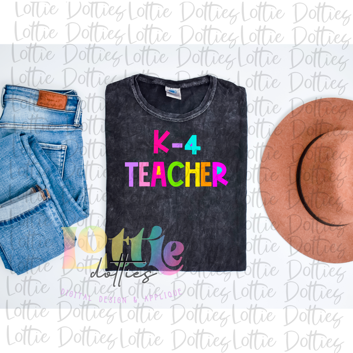K-4 Teacher PNG - K-4 Teacher Sublimation - Digital Download