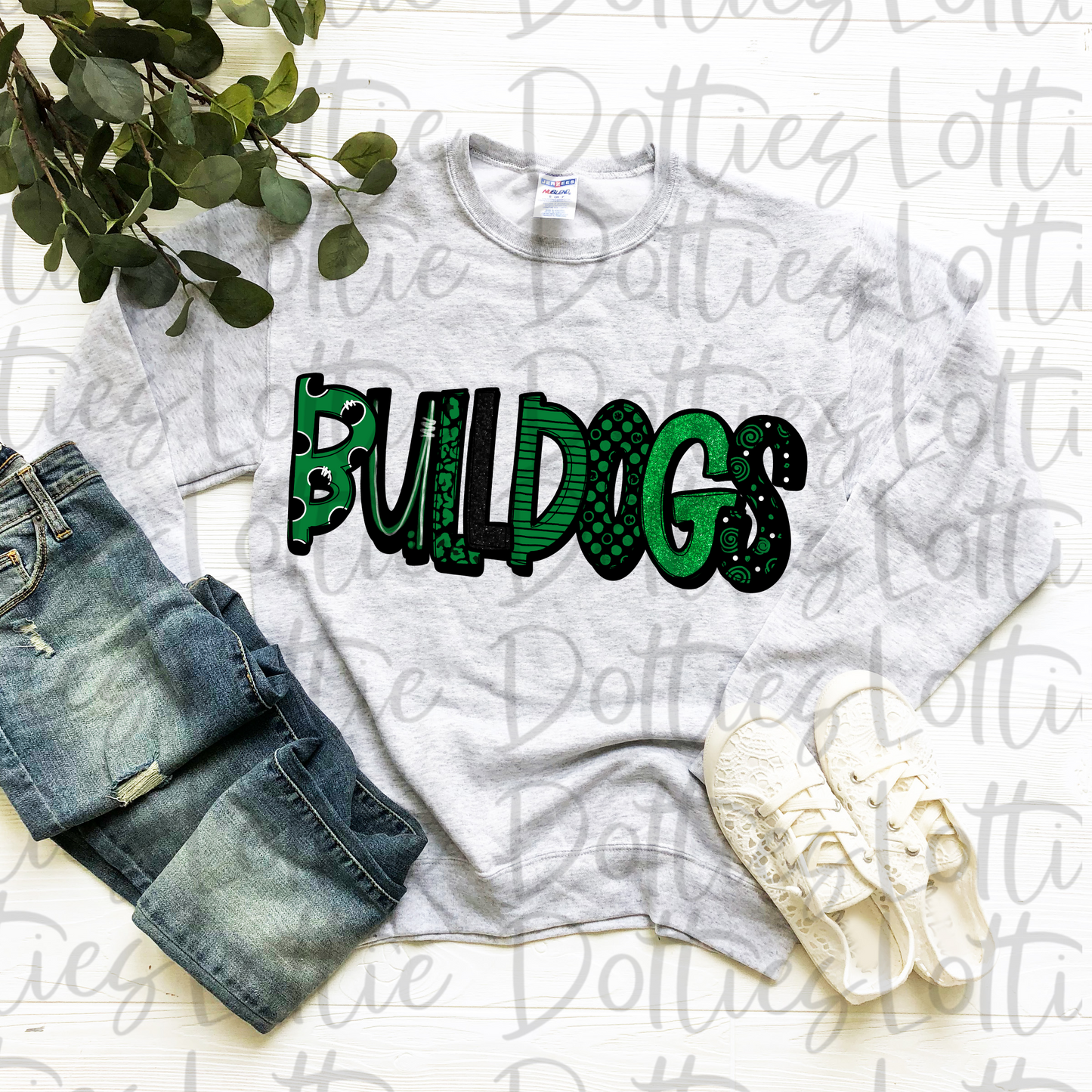 Bulldogs - PNG - Bulldogs sublimation design - Digital Download - Green and Black
