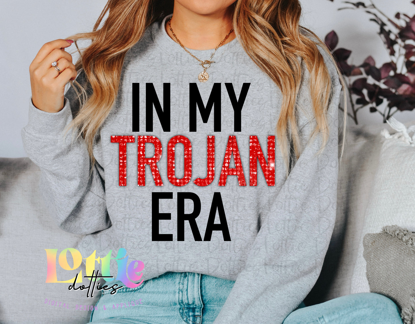 In My Trojans Era - PNG - sublimation design - Digital Download - Red