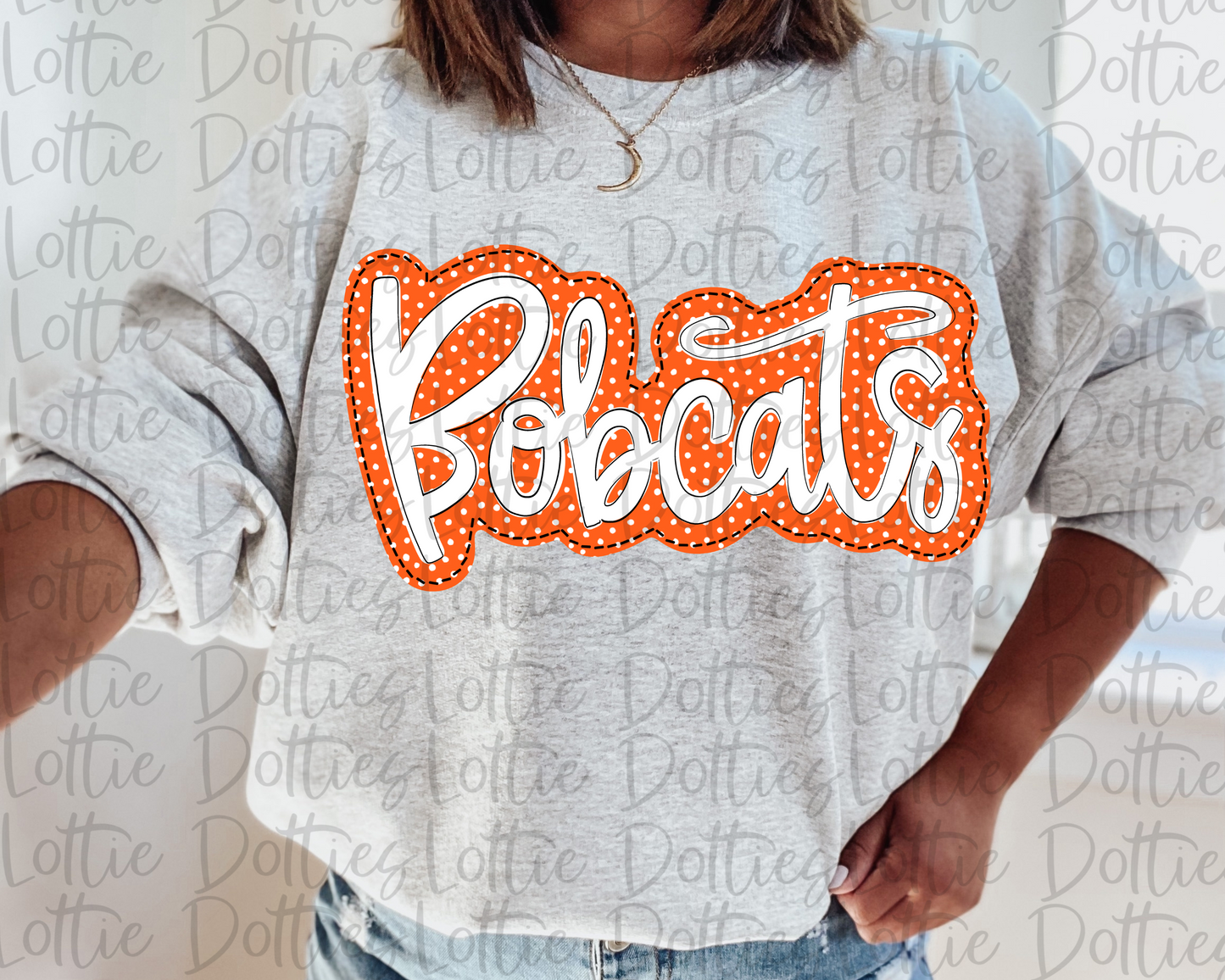 Bobcats PNG - Bobcats sublimation design - Digital Download - Orange and White