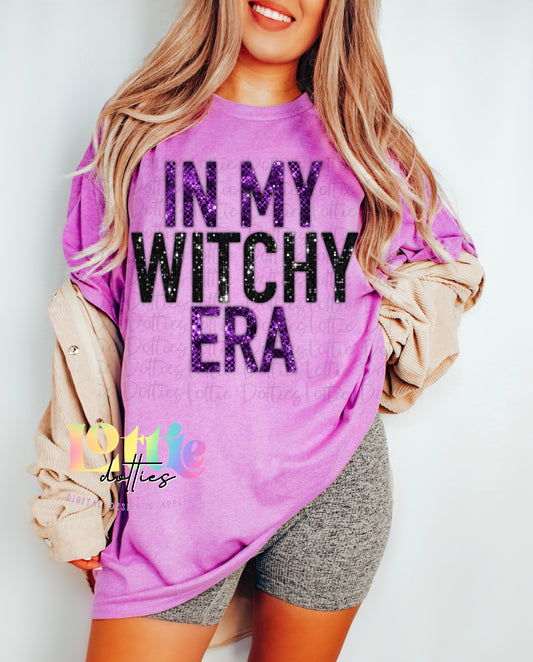 In My Witchy  Era Png - Halloween Sublimation Design -  Digital Download - Orange and Black