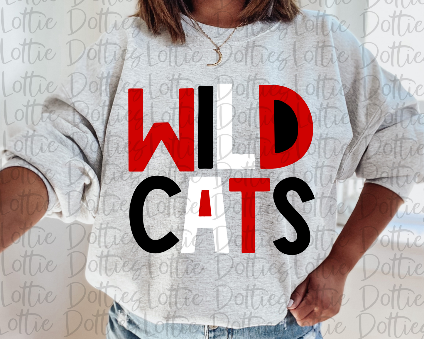 Wildcats PNG - Wildcats - sublimation - Digital Download -Red Black and White