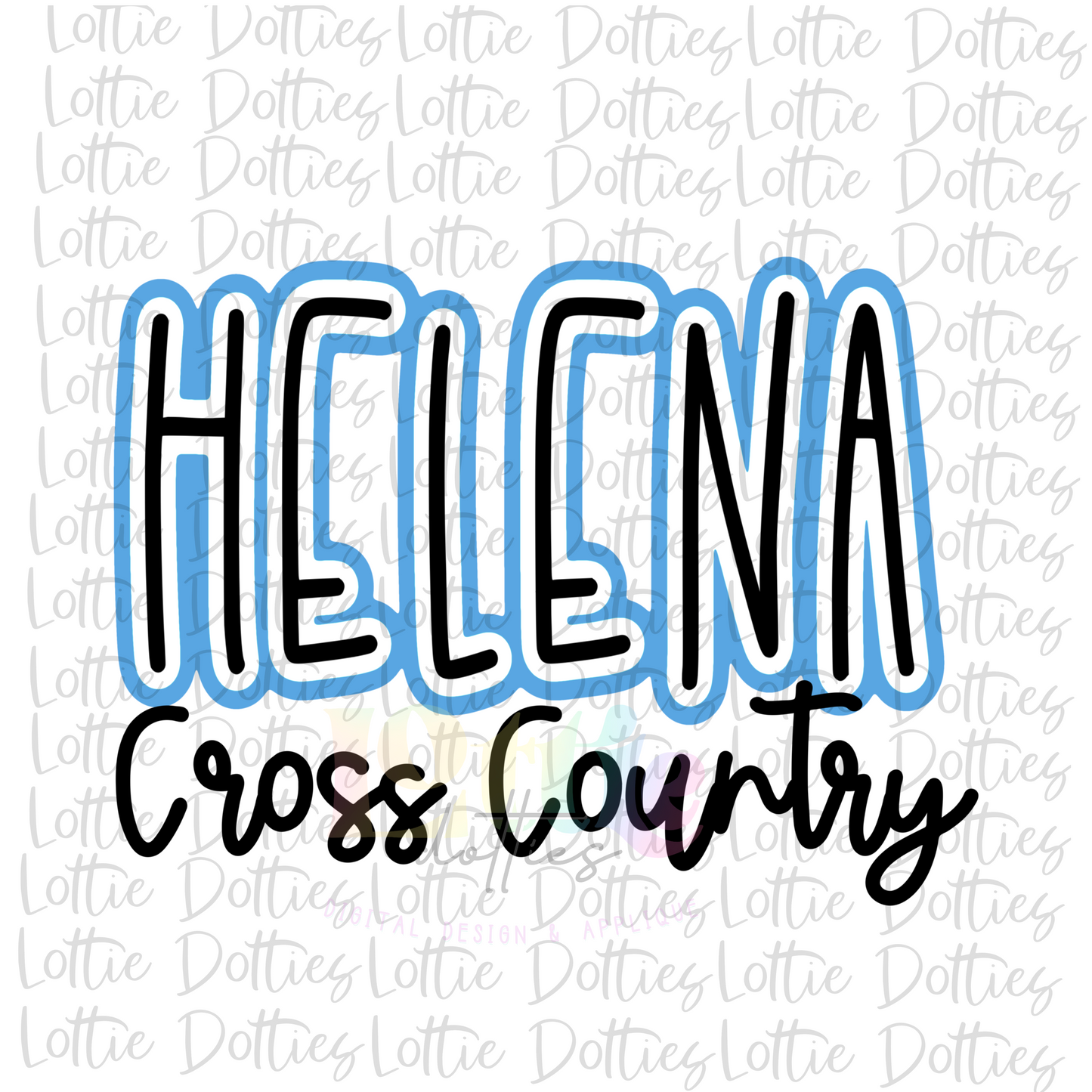 Helena Cross Country PNG - Helena Sublimation - Digital Download