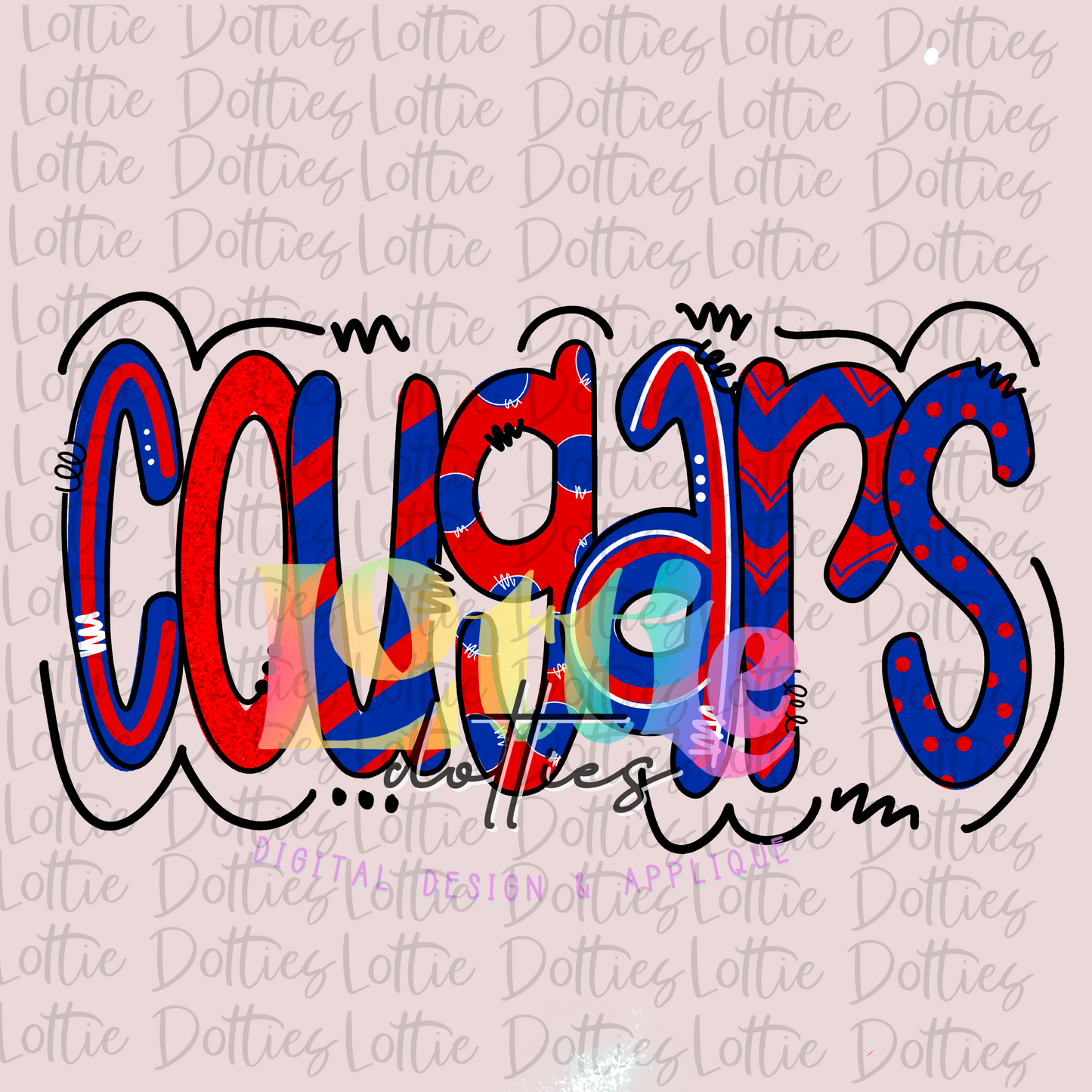 Cougars Png - Cougars Sublimation - Digital Download Royal and Red