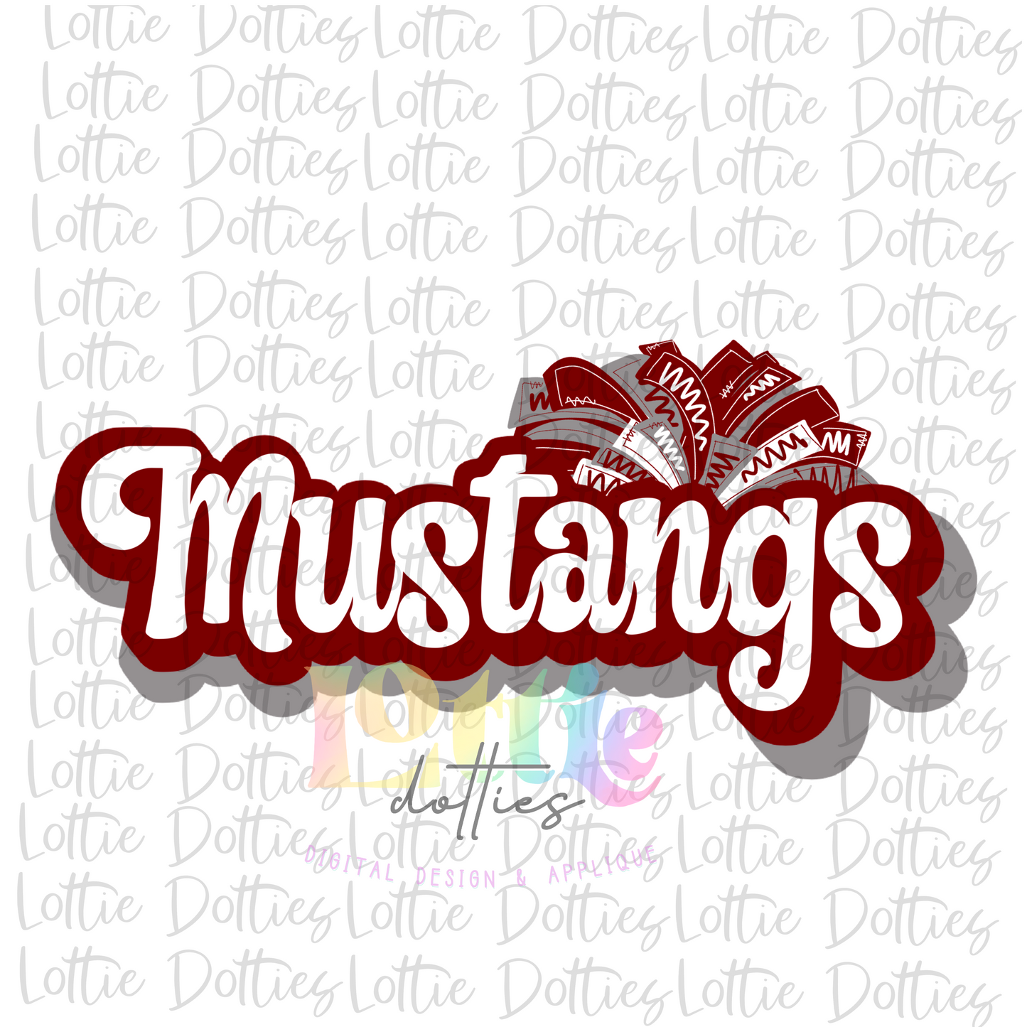 Mustangs PNG - Mustangs sublimation design - Digital Download -Garnet and Gray