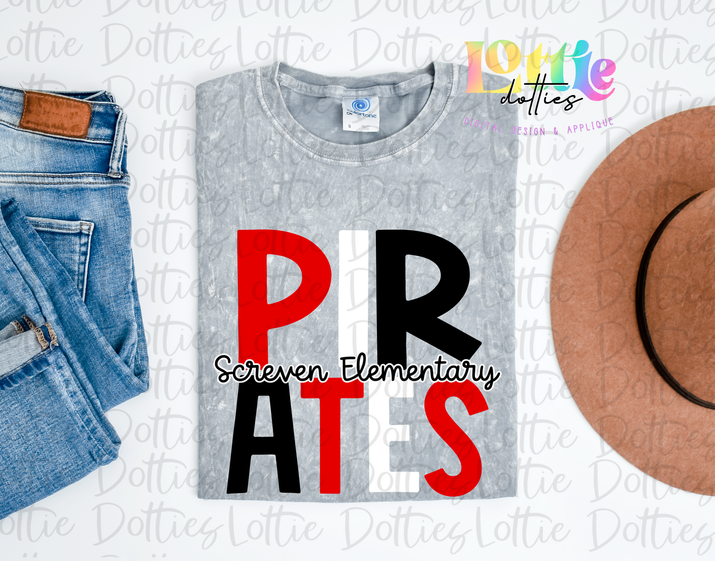 Pirates - Screven Elementary PNG - sublimation design - Digital Download