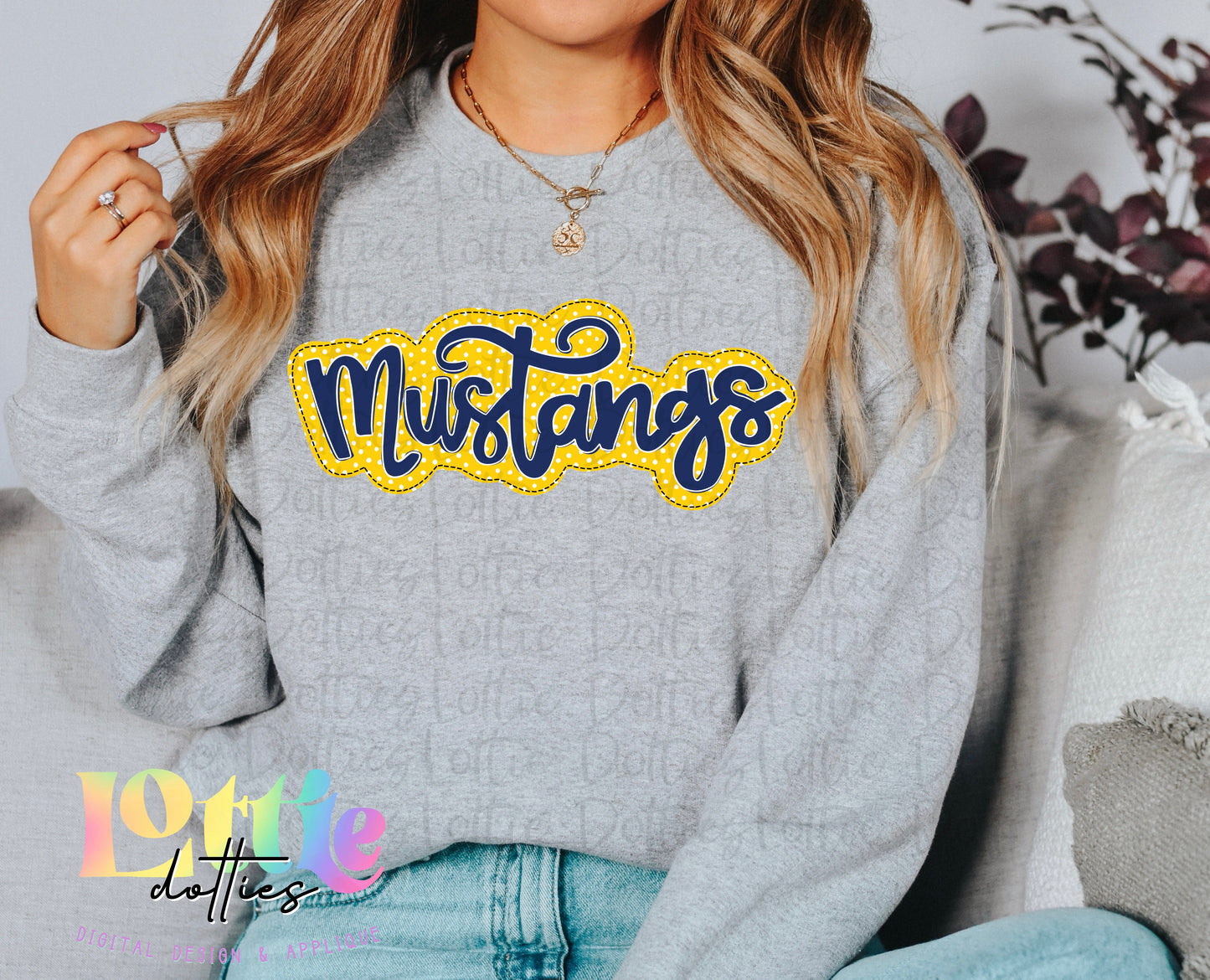 Mustangs PNG - Mustangs - sublimation design - Digital Download -Yellow and Navy