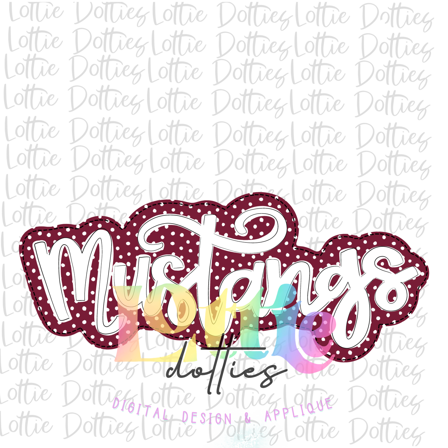 Mustangs PNG - Mustangs sublimation design - Digital Download - Maroon and White