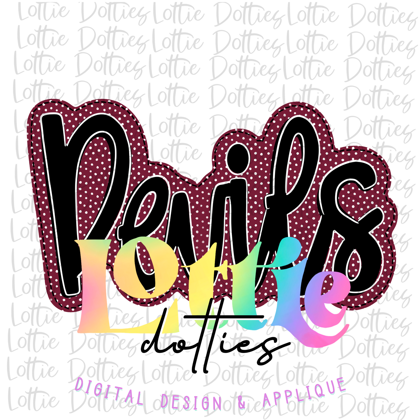 Devils Png - Baseball Sublimation Design - Digital Download -Maroon and Black