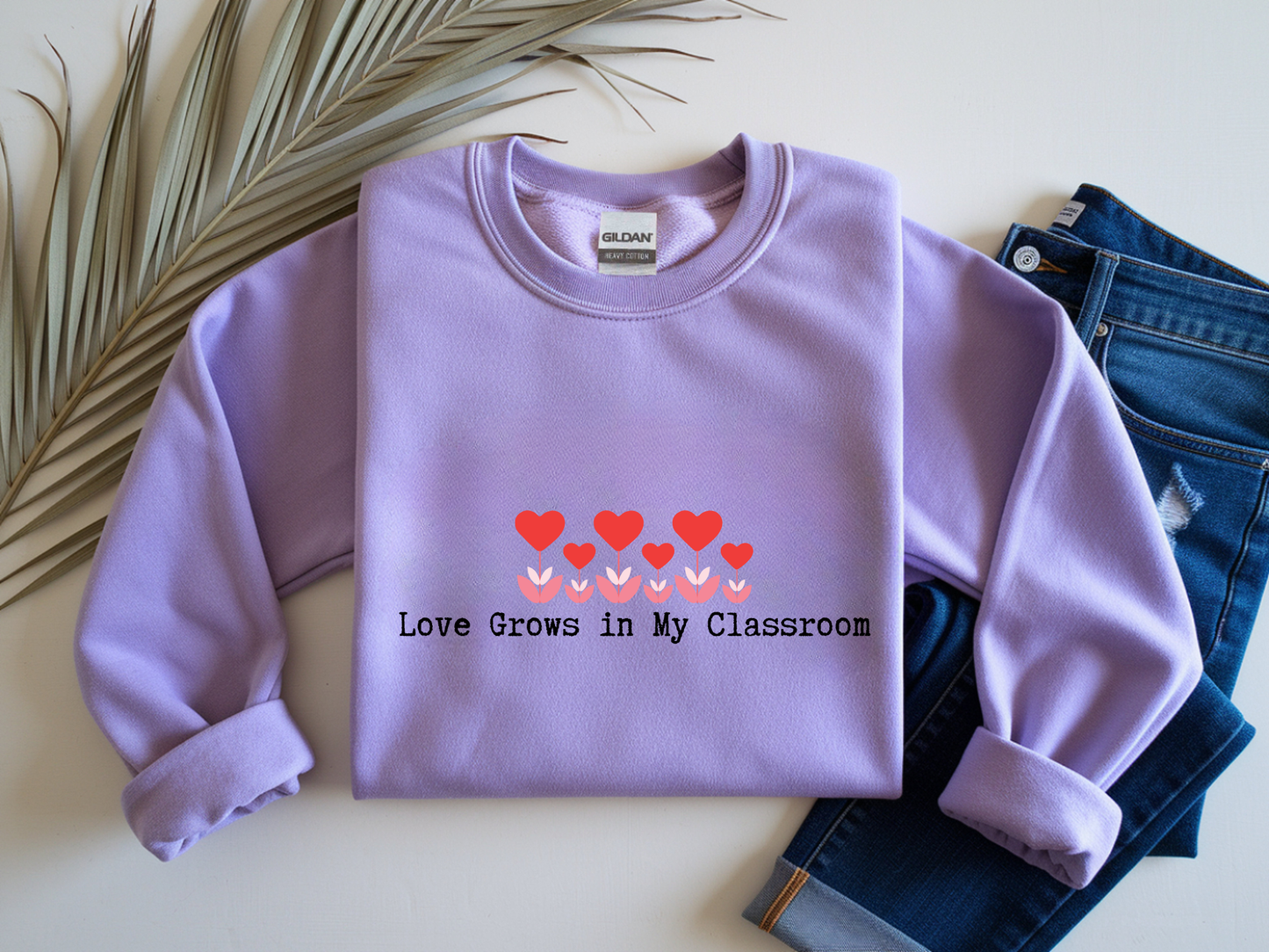 Love Grows in My Classroom PNG - Digital Download - Valentine's Day Teacher Design