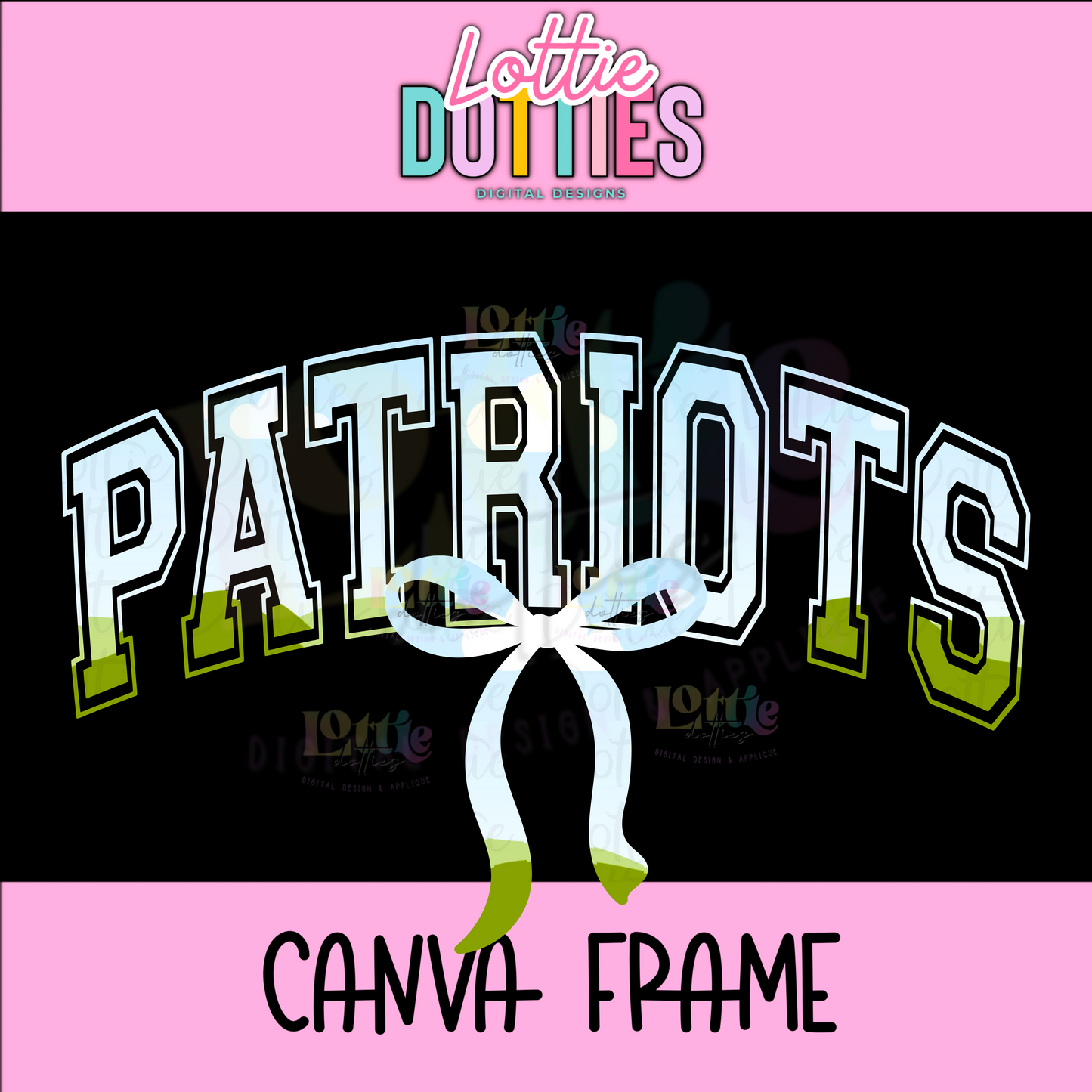 Patriots Canva Frame - Canva Frames - Digital Download