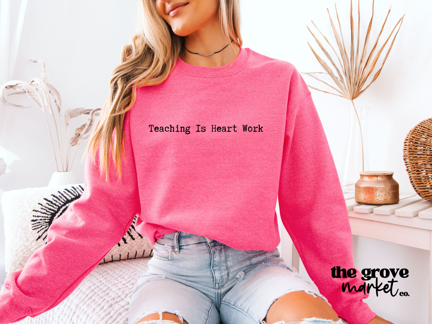 Teaching is Heart Work PNG - Digital Download - Valentine's Day Teacher Design