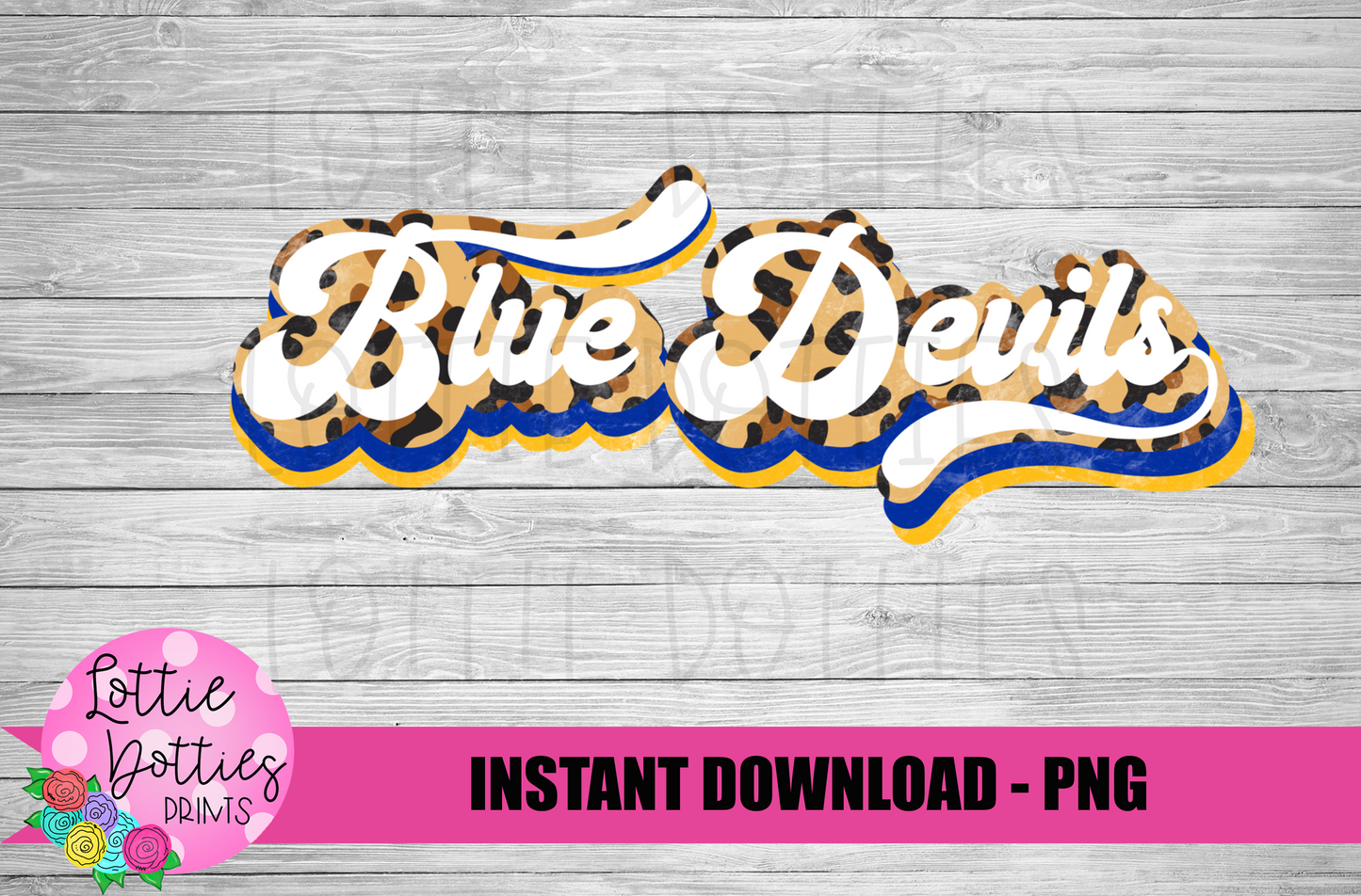 Blue Devils Png - Football Sublimation Design - Digital Download