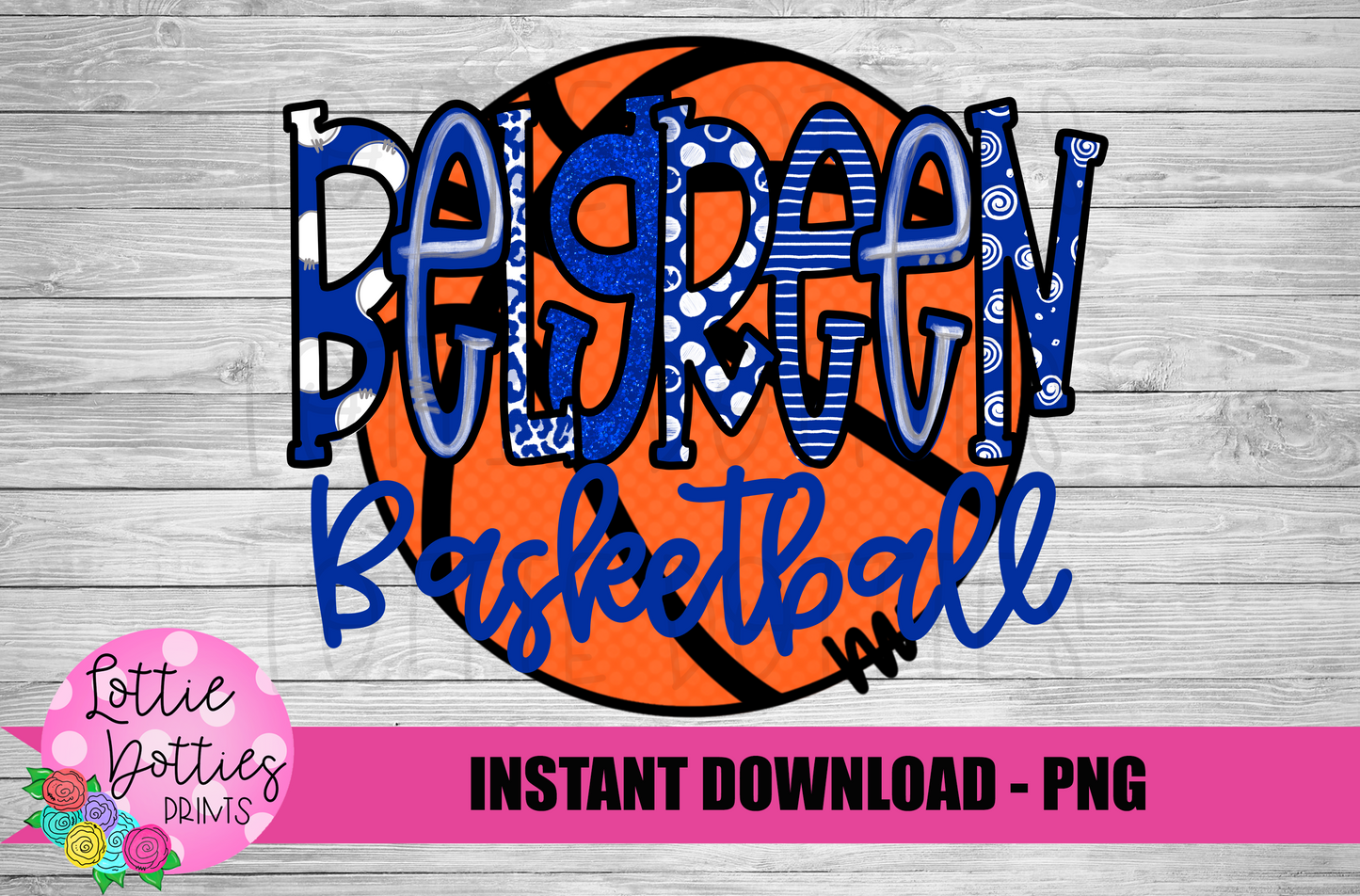 Belgreen Basketball - PNG - Bulldogs - Sublimation design - Digital Download