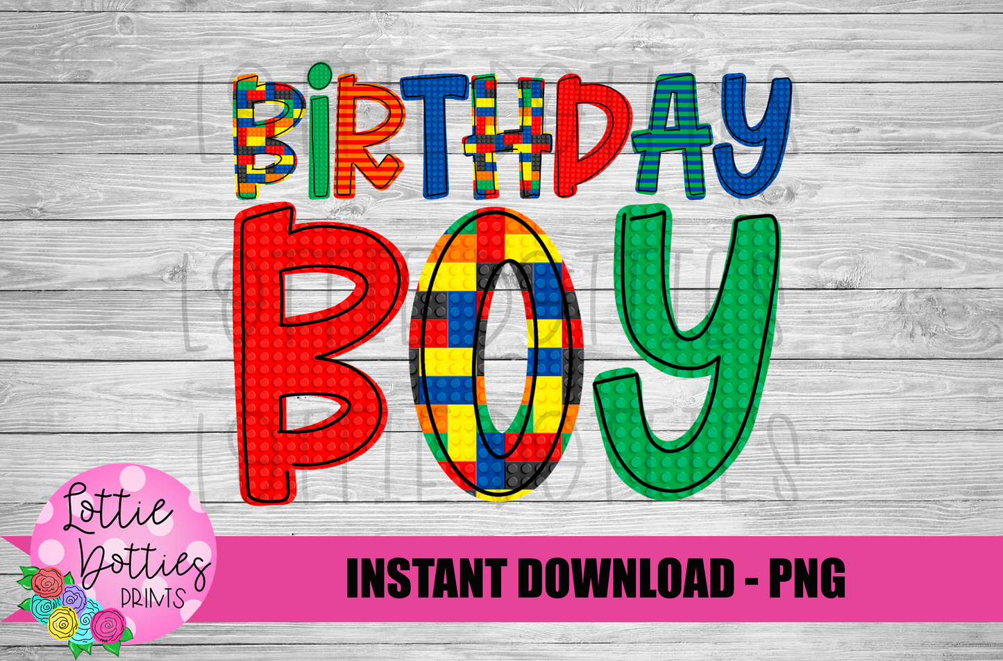 Birthday Boy - Lego - Png -Instant Download - Digital Download