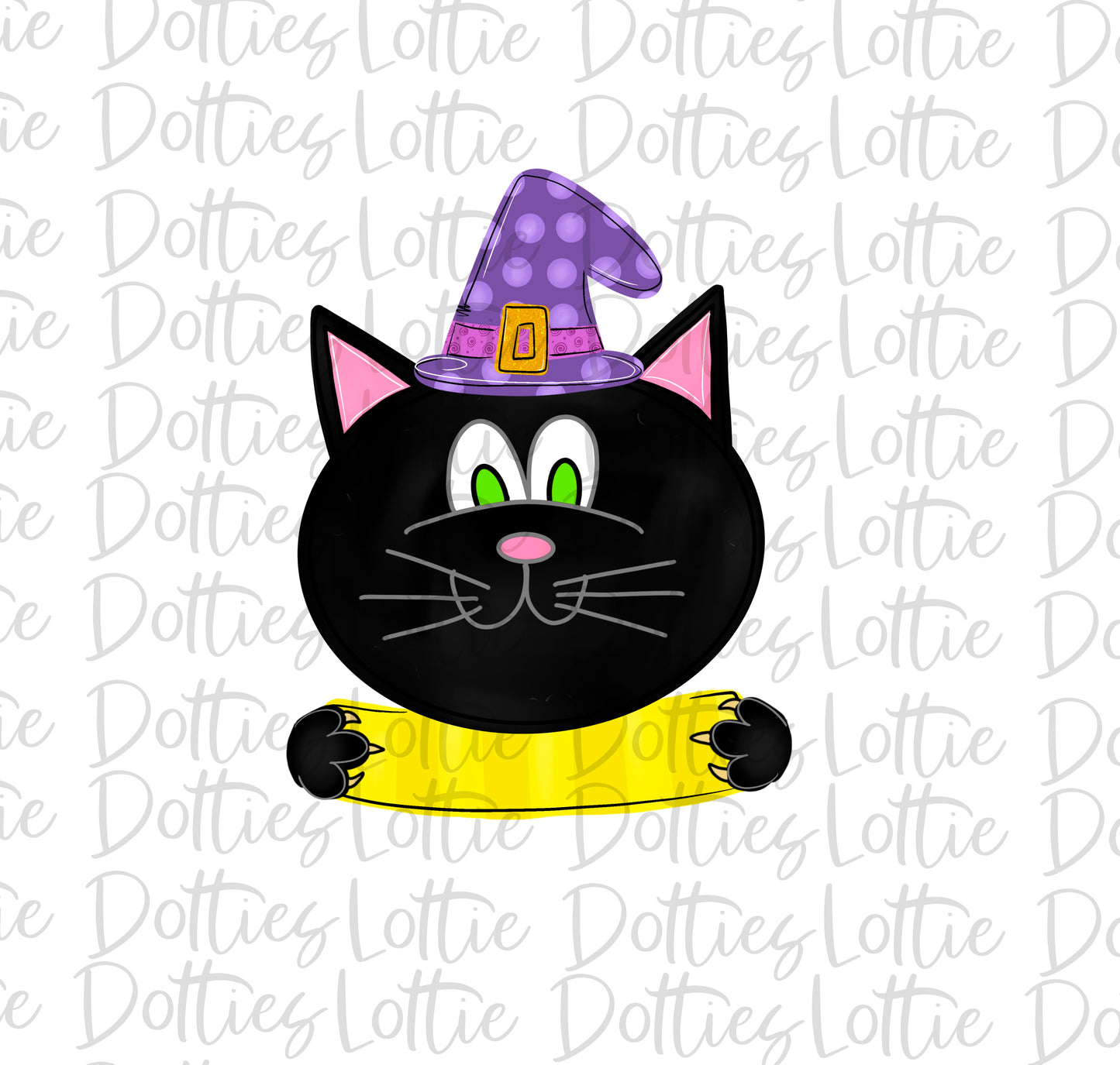 Black Cat - PNG - Halloween - Sublimation - Digital Download