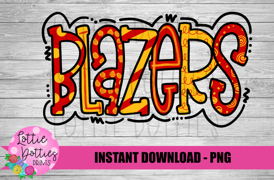 Blazers PNG - Sublimation - Digital Download