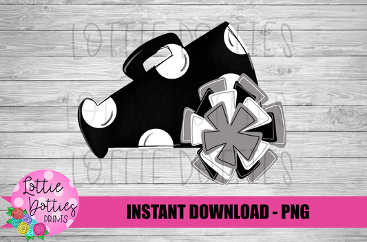 Megaphone PNG - Cheer Design - Megaphone Sublimation